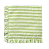 Green Stripes with Ruffle - Napkin - Set of 4