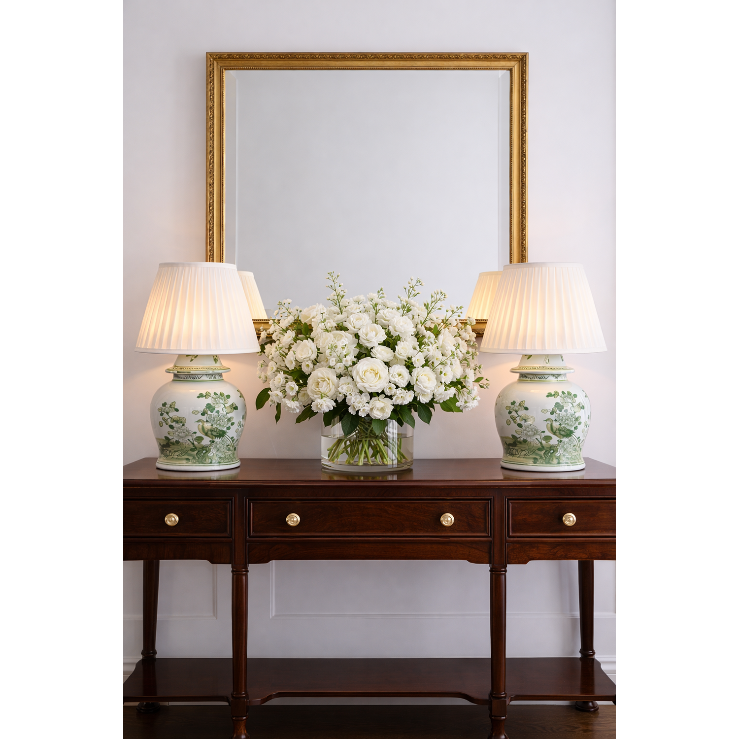 Green Bird Porcelain Rechargeable Lamp