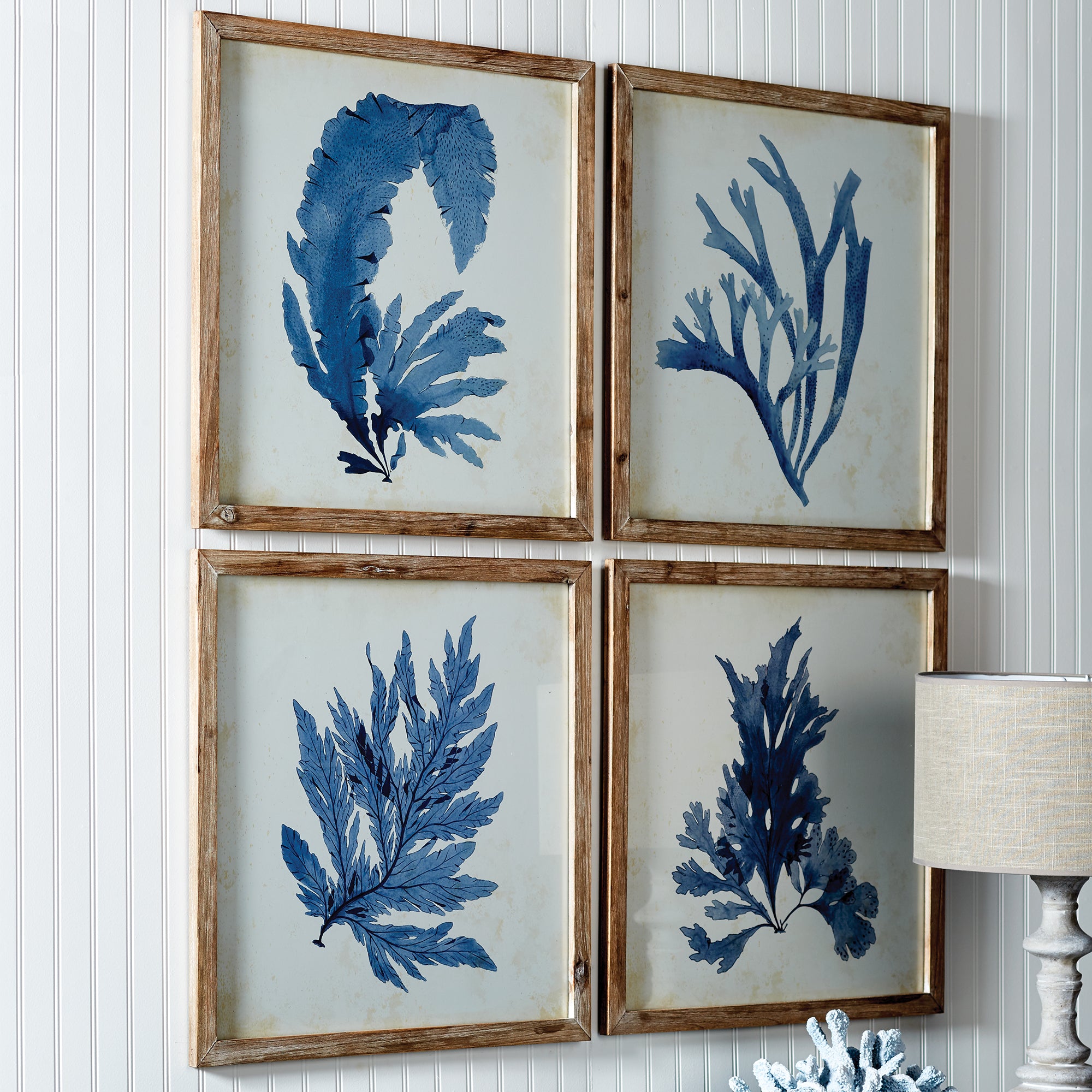 Carrie Coral Watercolor Prints Set of 4