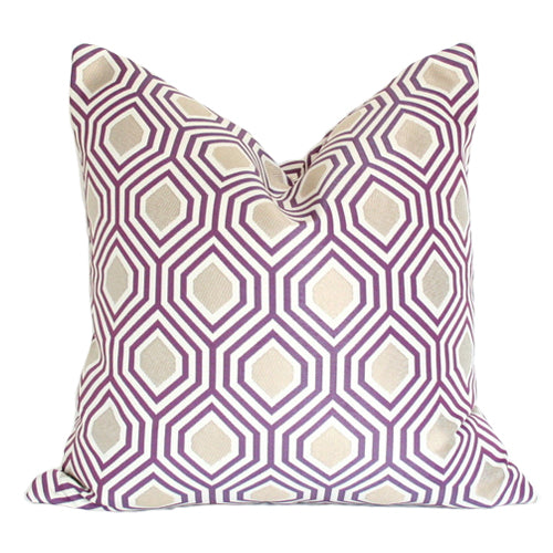 Hexagon Purple and Gold - Set of 3
