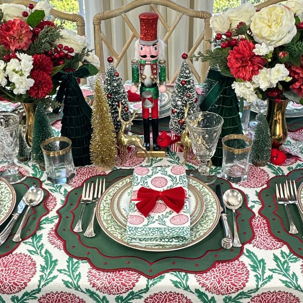 Eve Placemat - Green and Red (Set of 4)