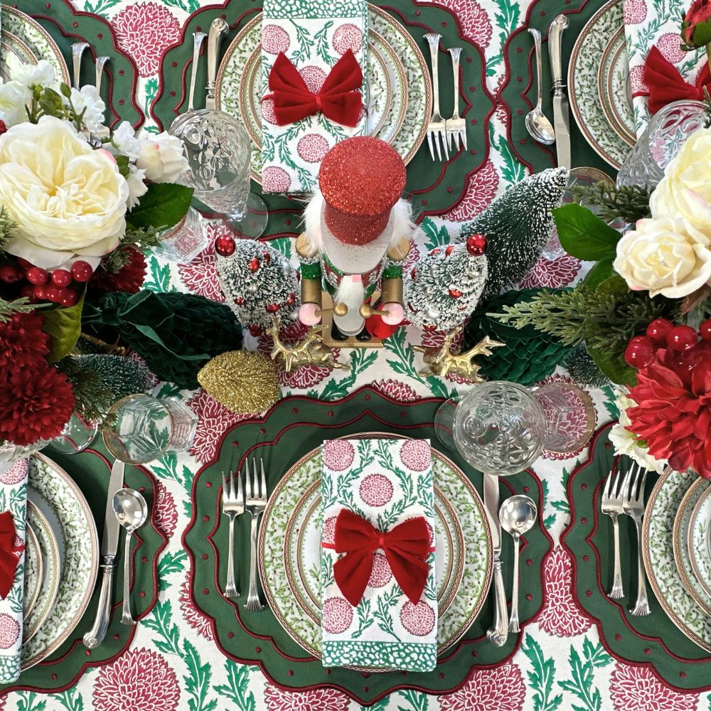 Holiday Flowers and Vines - Tablecloth