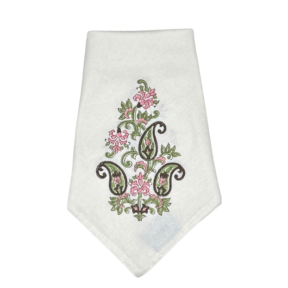 Paisley Bloom Motif Napkins (Set of 4)