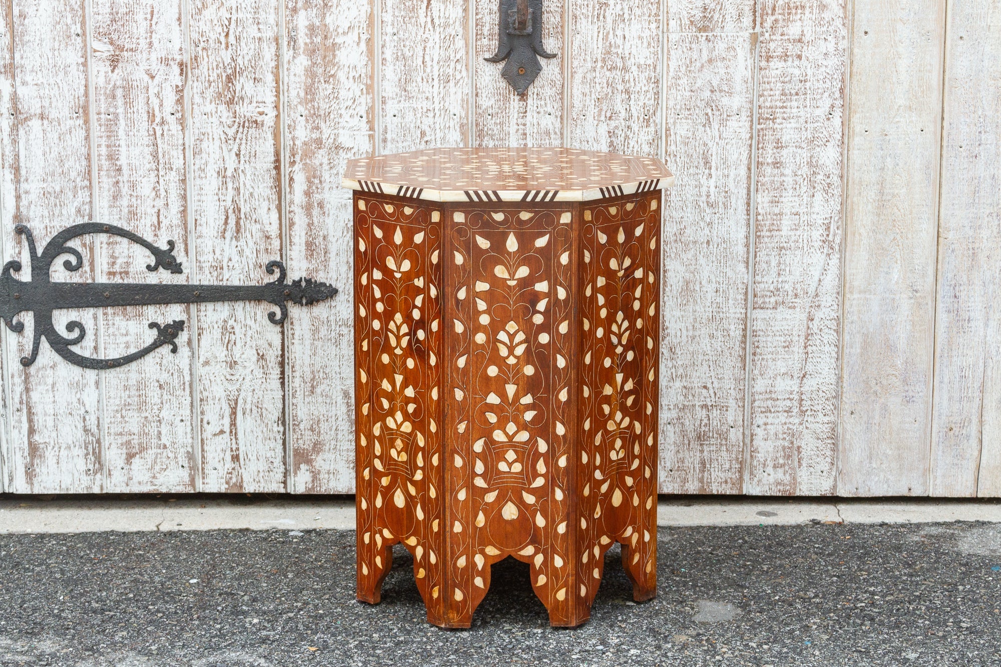 Octagonal Inlaid Side Table