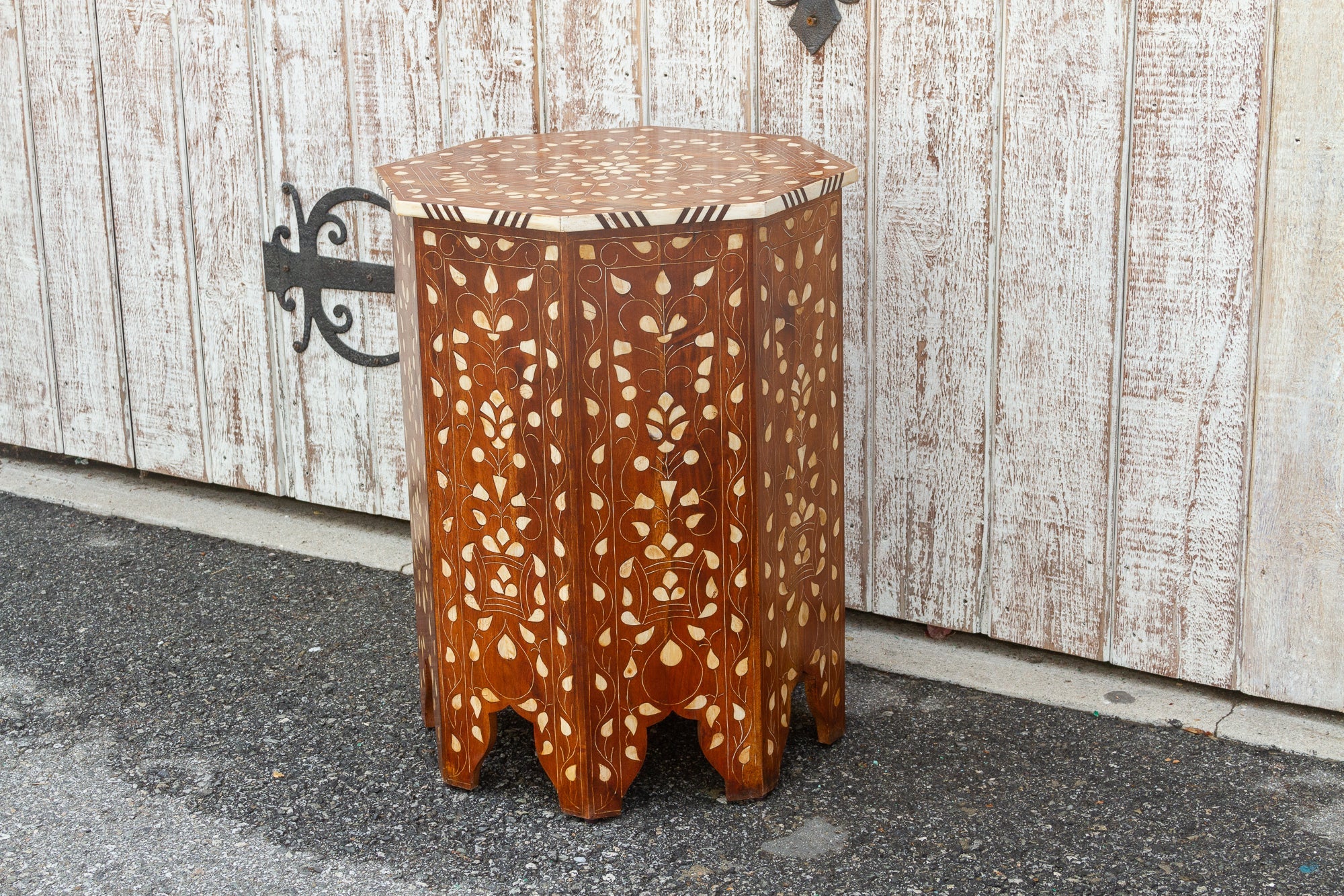 Octagonal Inlaid Side Table