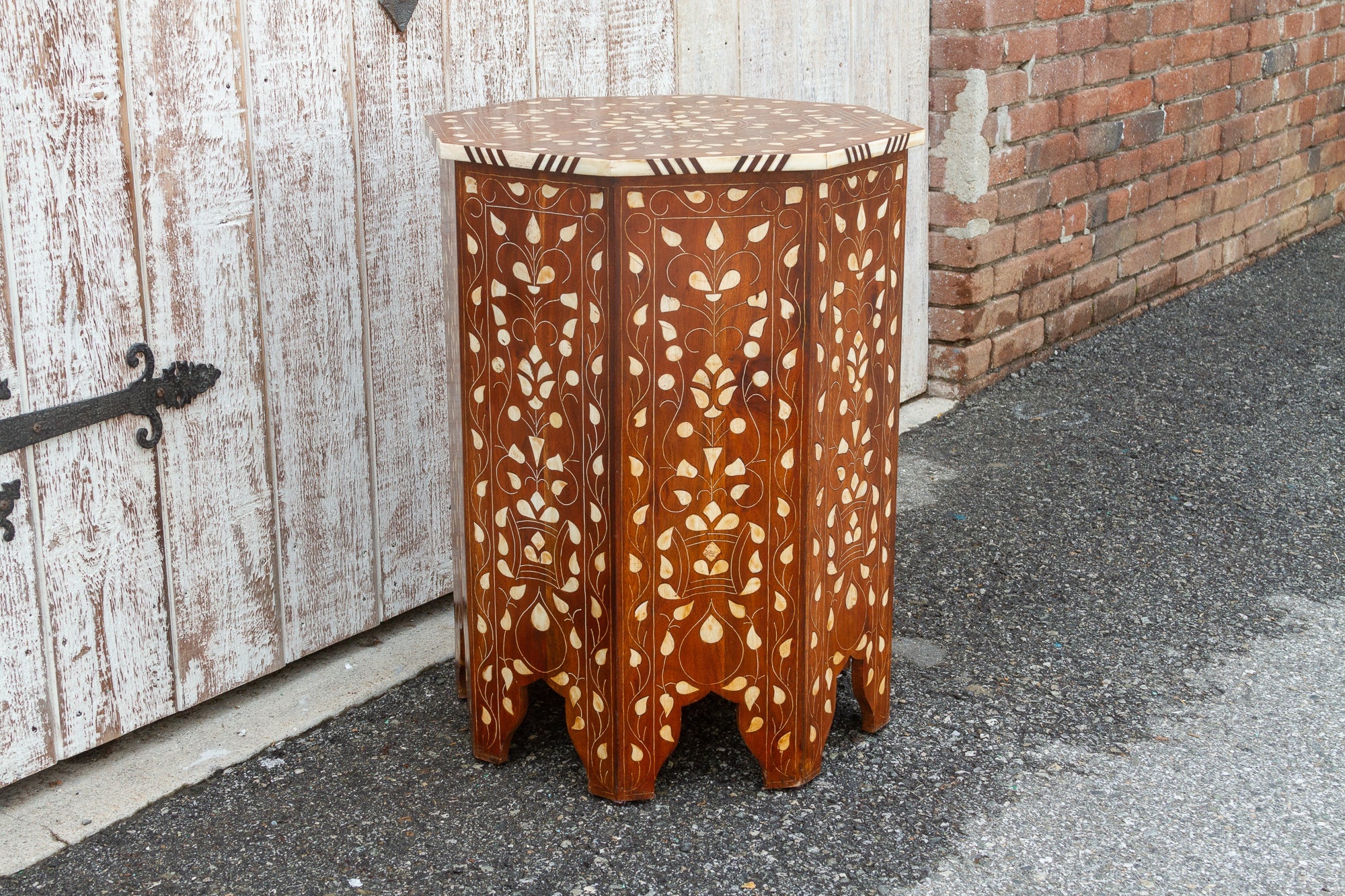 Octagonal Inlaid Side Table