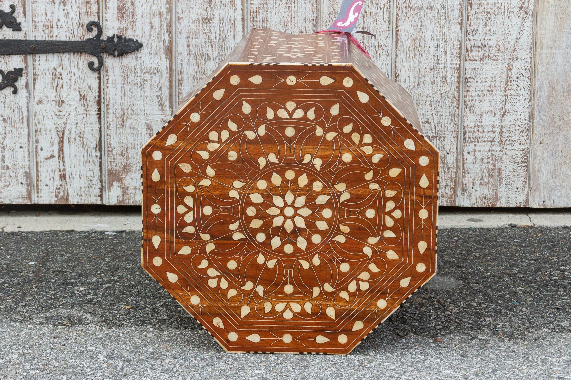 Octagonal Inlaid Side Table