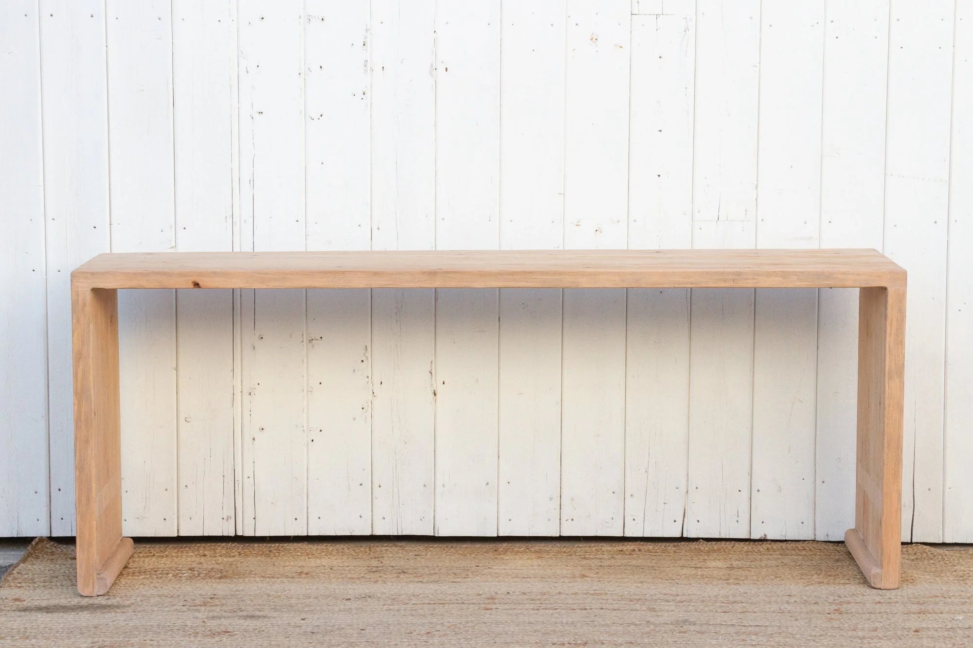 Thick Top Reclaimed Elm Waterfall Console