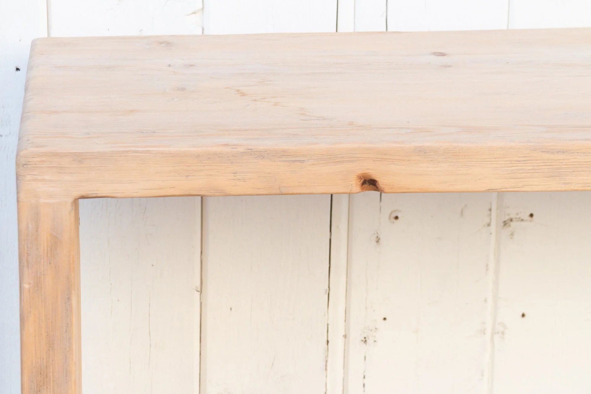 Rustic Reclaimed Wood Waterfall Console Table