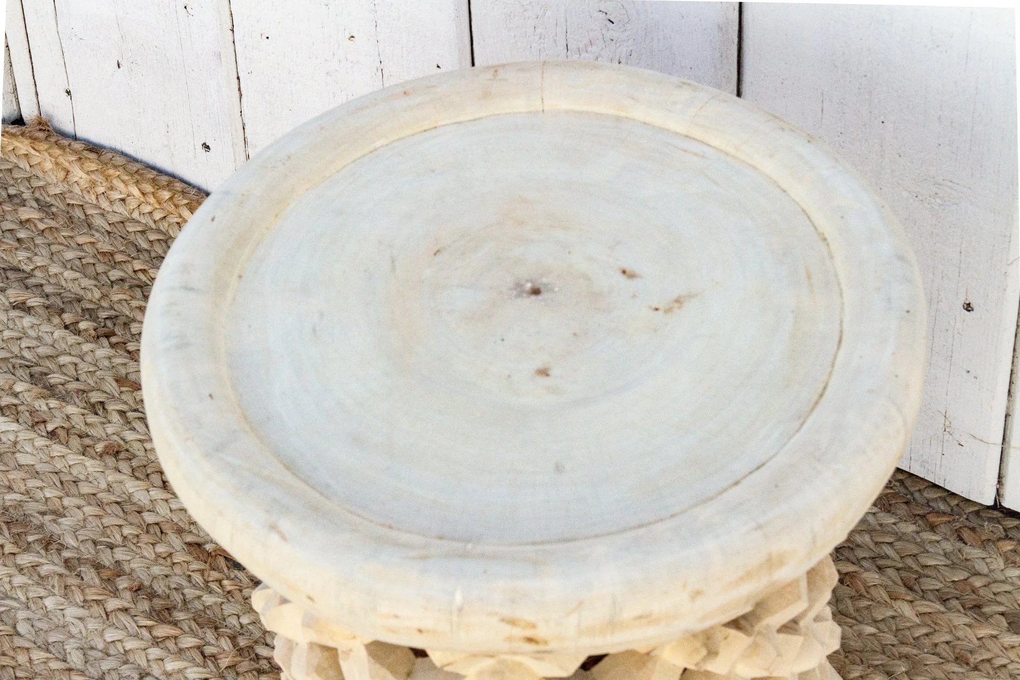 Rustic Bleached African Spider Stool