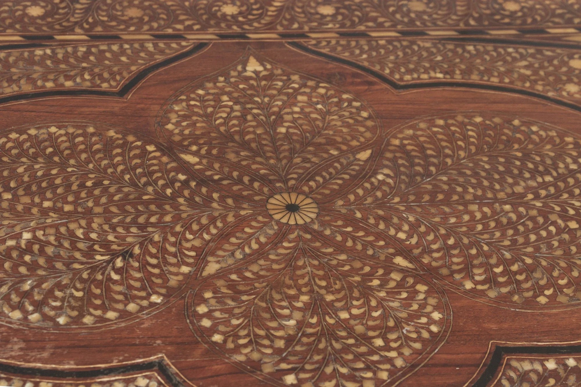 Antique Anglo Indian Scalloped Chest Of Drawers