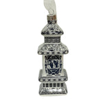 Navy & White Figurine Pagoda Ornament