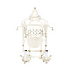 Ivory & Gold Lattice Pagoda Sconce