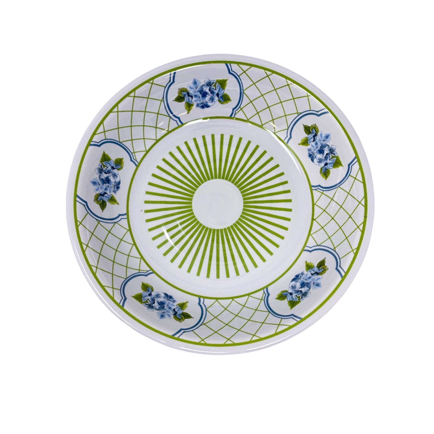 Green Hydrangea Melamine Dinnerware Collection