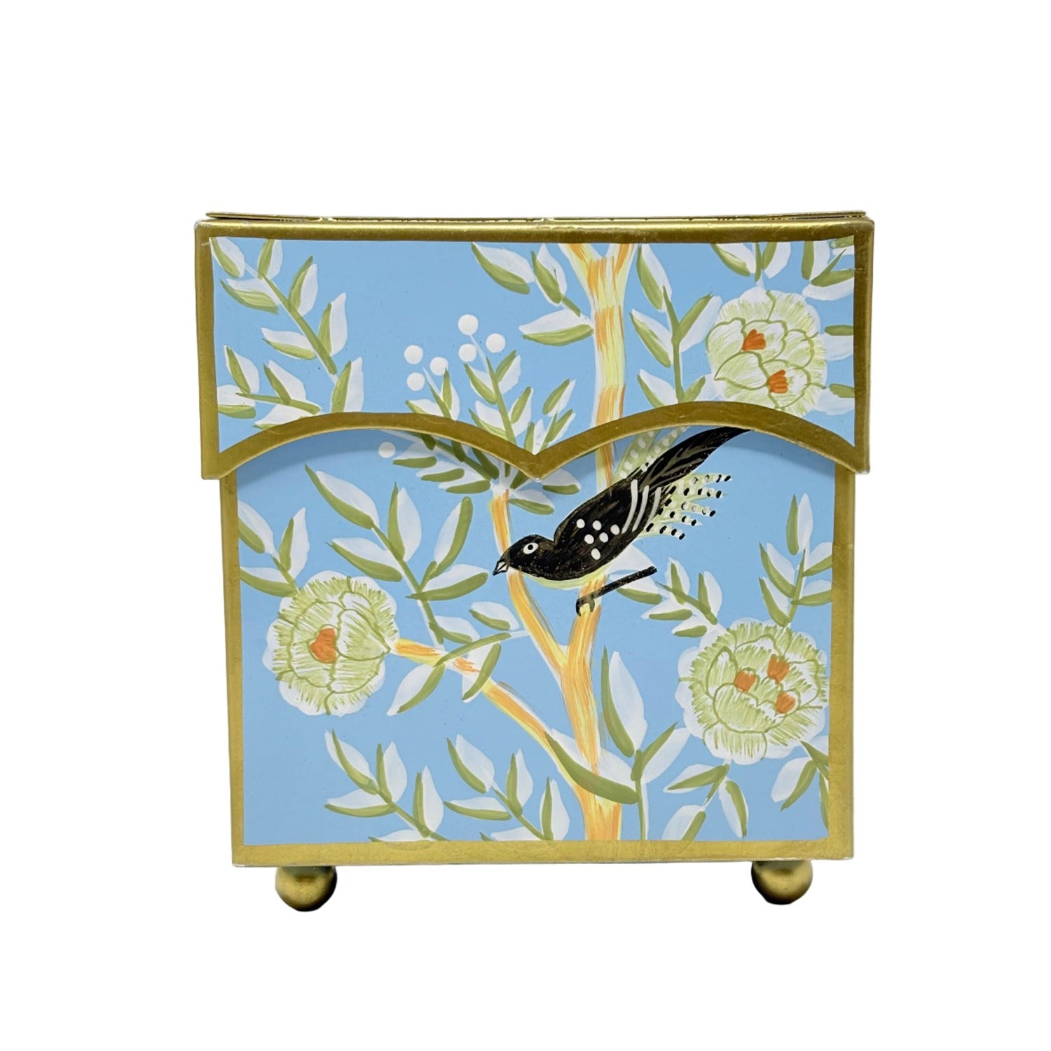 Blue Chinoiserie Tissue Holder