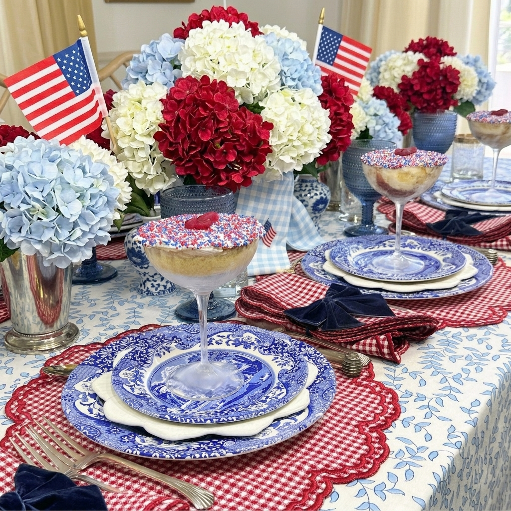 Blue Leaves - Tablecloth