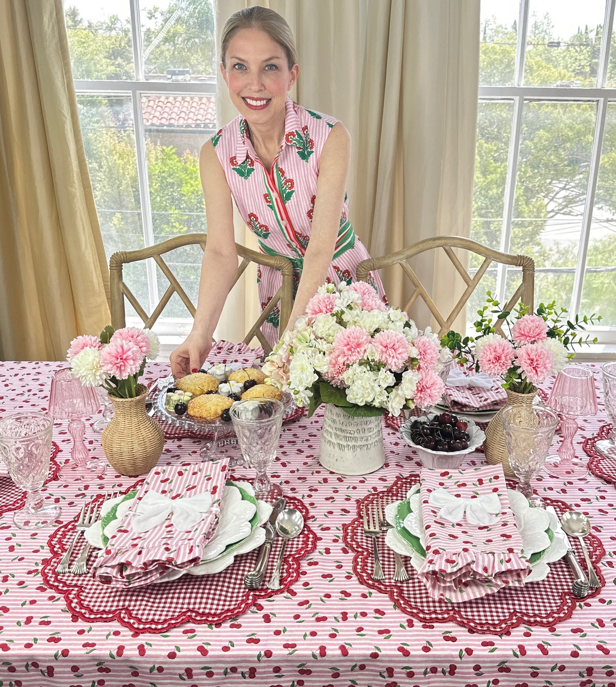 Bettina Placemat - Red Gingham (Set of 4)