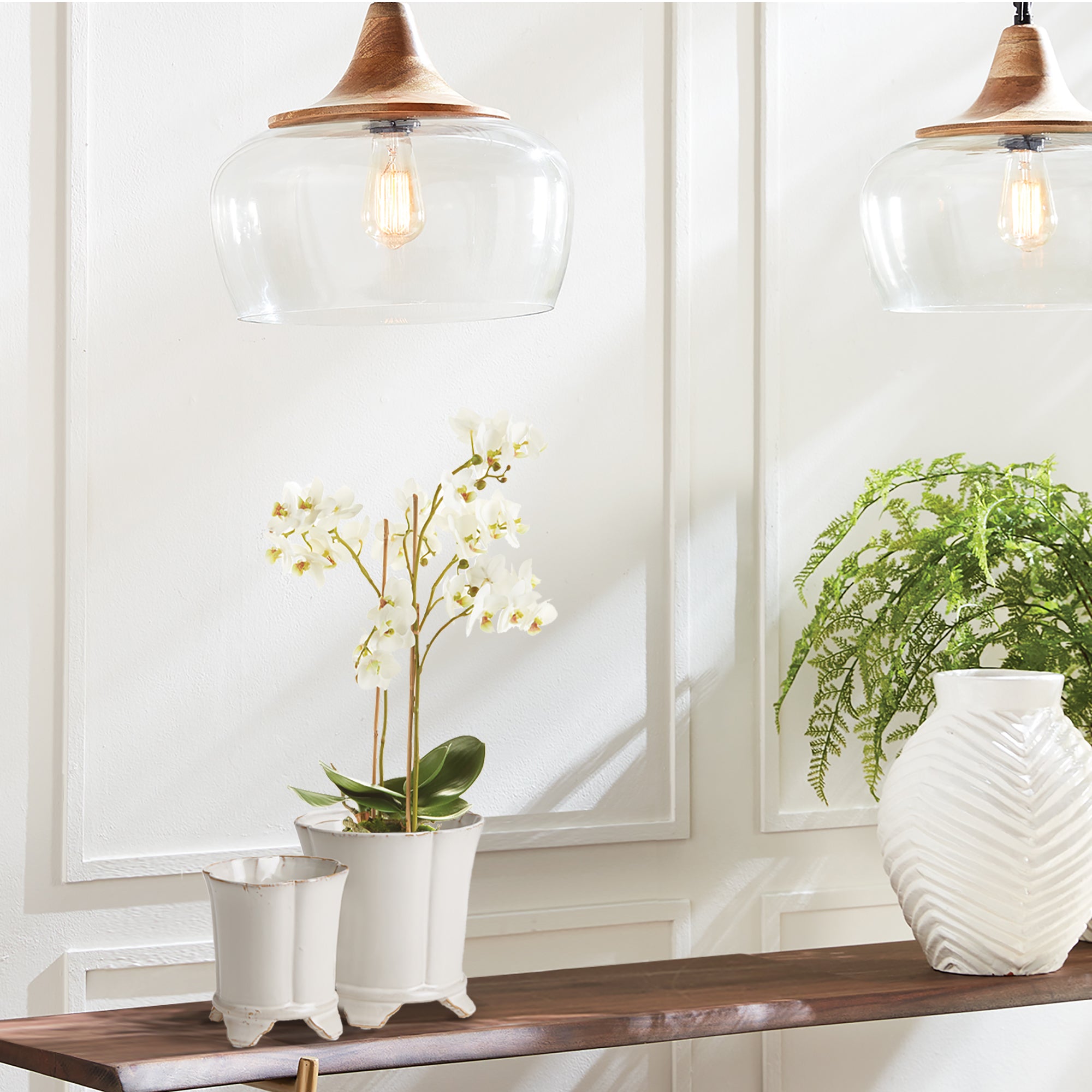 White Phalaenopsis Drop-in