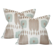 Kandira Greige and Pale Aqua - Set of 2