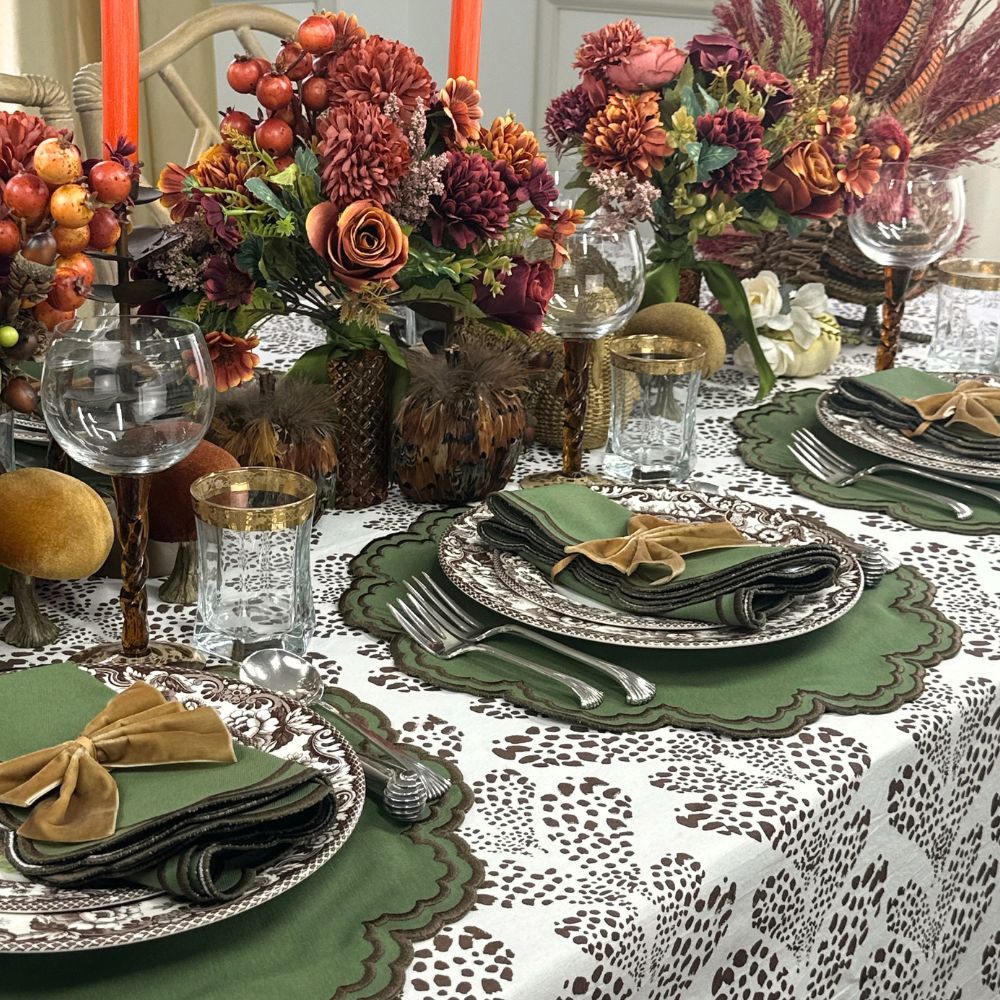 Bettina Placemat - Fern and Cocoa (Set of 4)