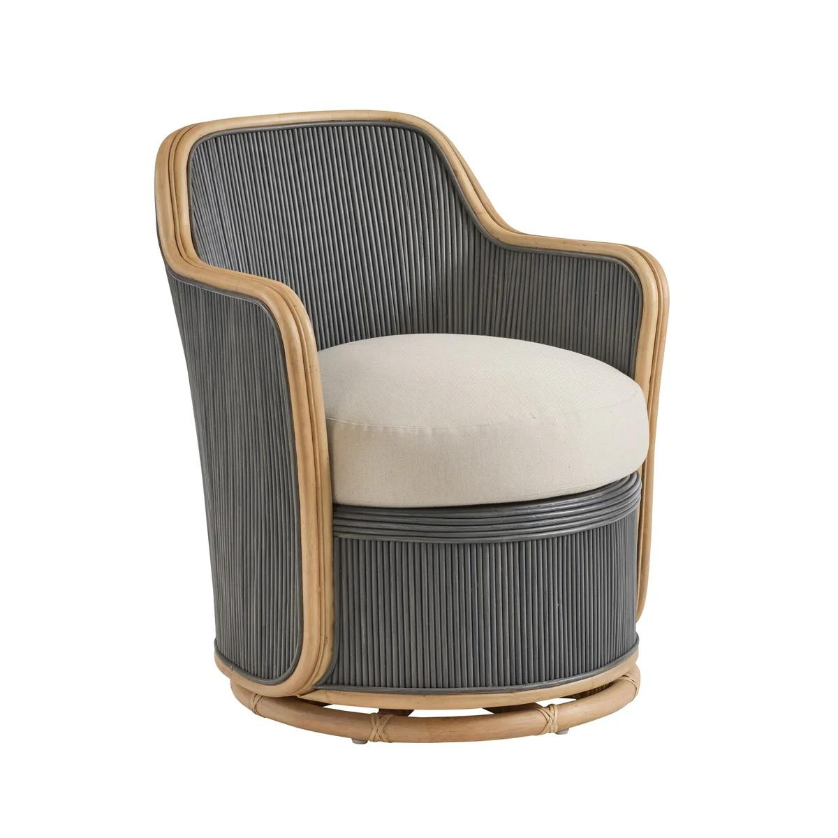 Raleigh Pencil Rattan Swivel Chair
