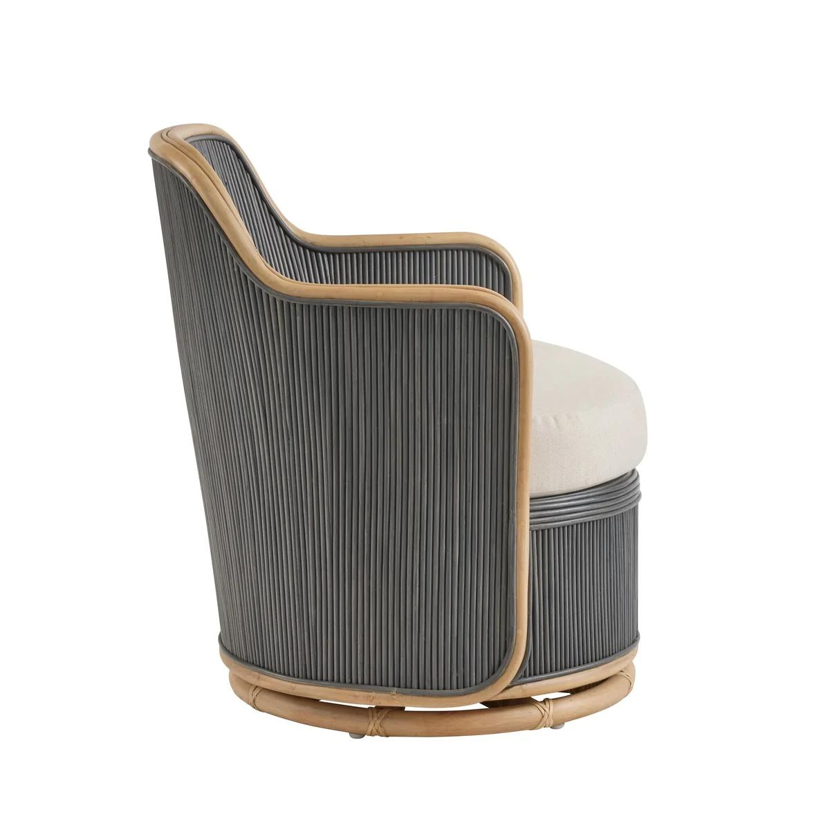 Raleigh Pencil Rattan Swivel Chair