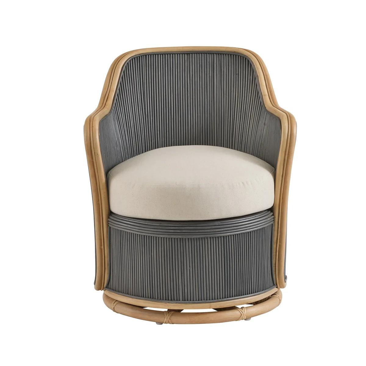 Bobby Pencil Rattan Swivel Chair