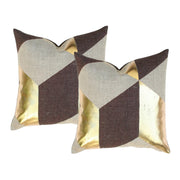 Kubus Gold and Brown - Set of 2