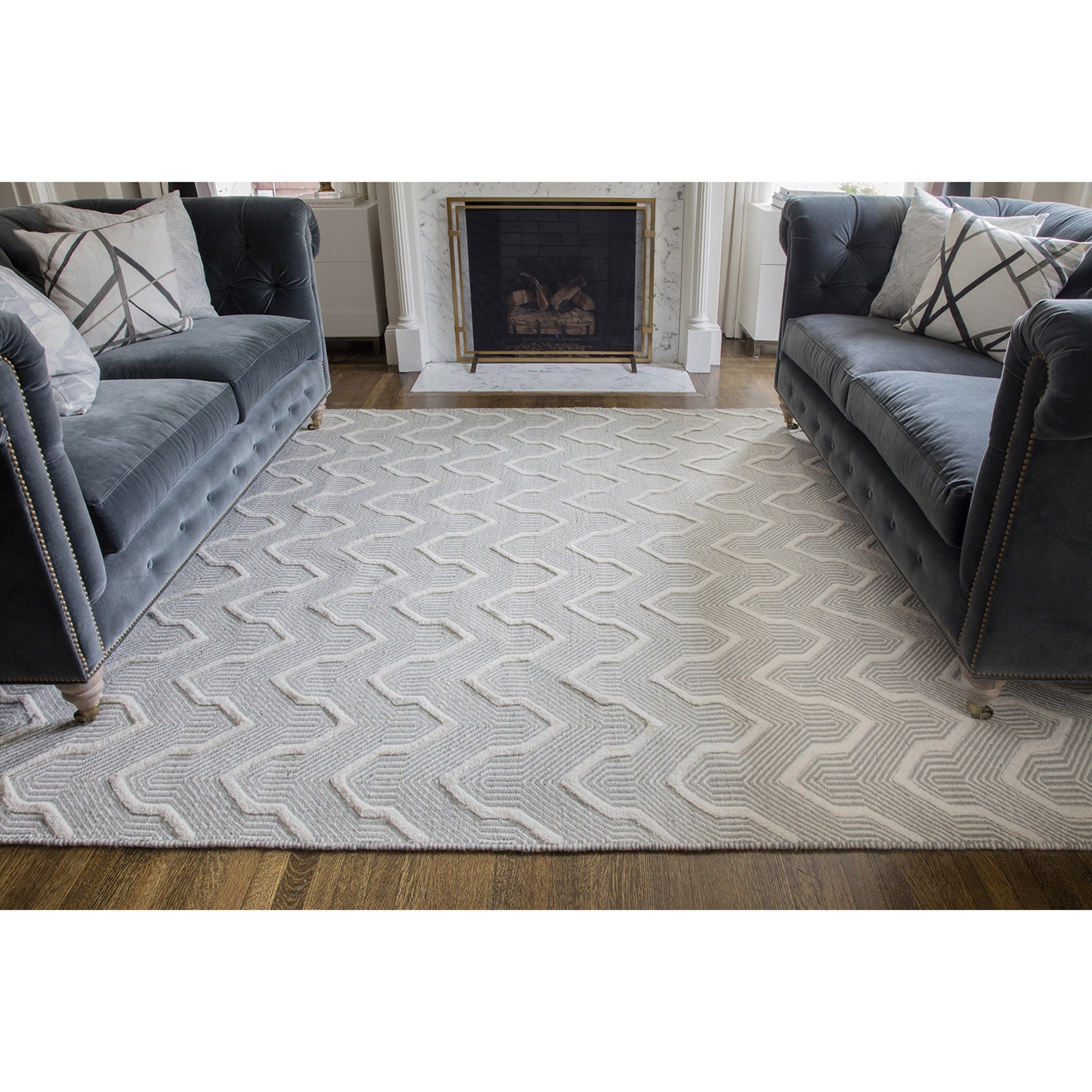 Erin Gates by Momeni Langdon Prince Grey Hand Woven Wool Area Rug