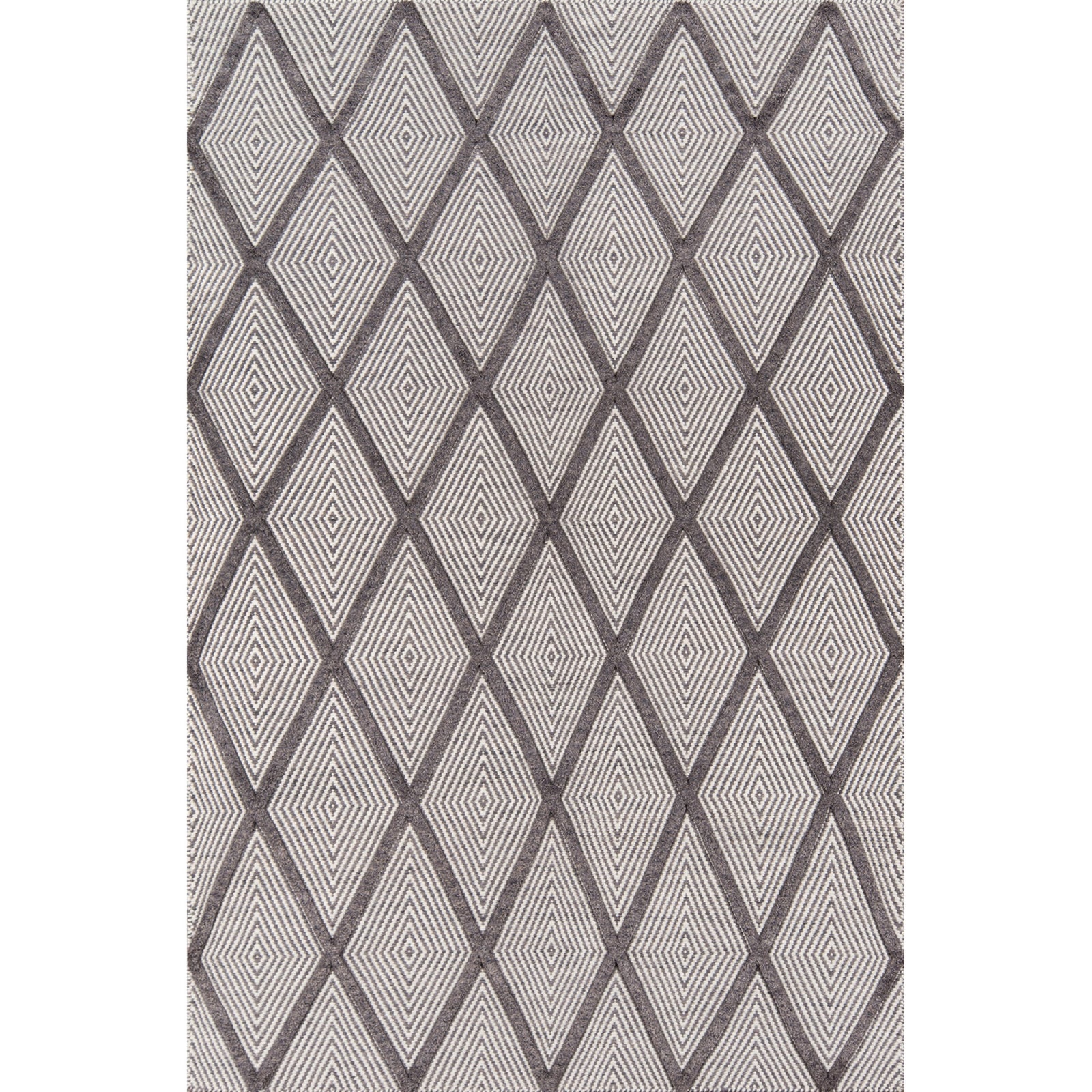 Erin Gates by Momeni Langdon Spring Charcoal Hand Woven Wool Area Rug