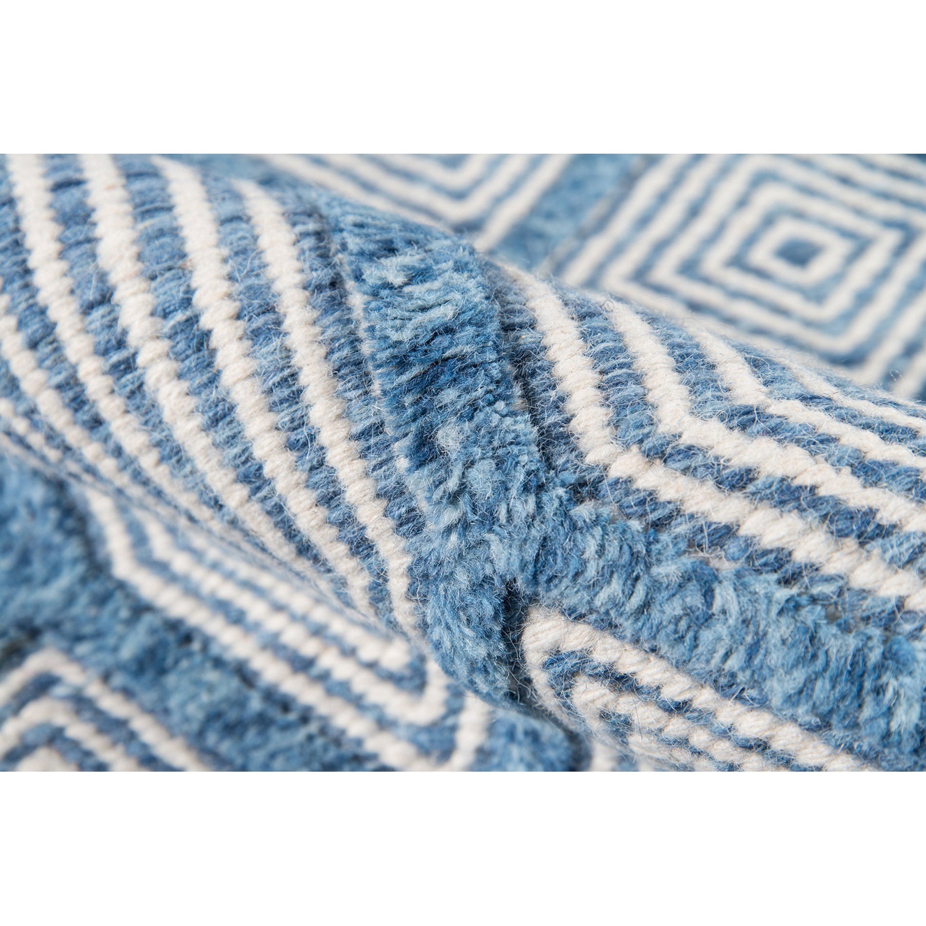 Erin Gates by Momeni Langdon Cambridge Blue Hand Woven Wool Area Rug