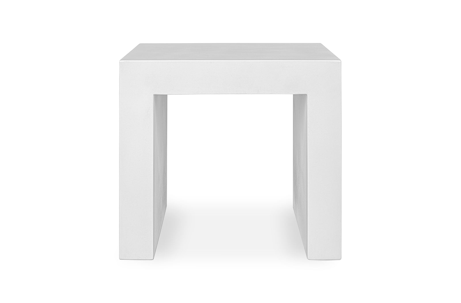 Leander Outdoor Stool - White