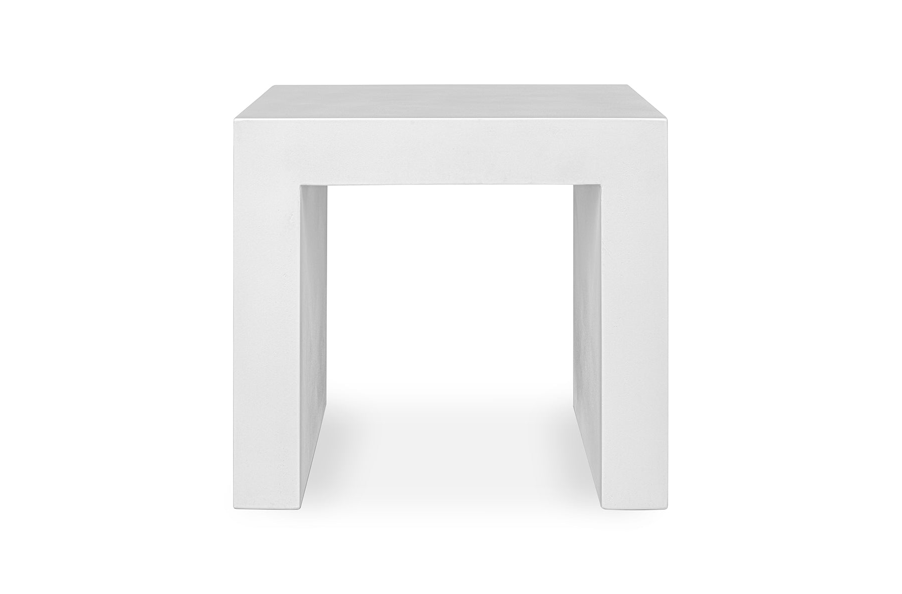 Leander Outdoor Stool - White