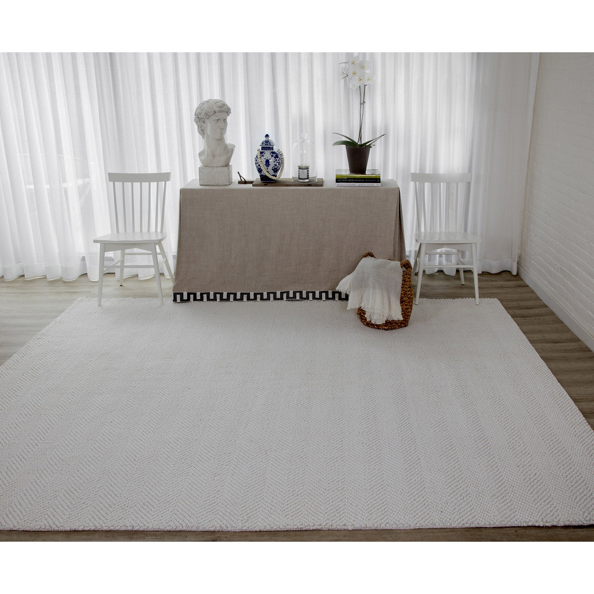 Erin Gates by Momeni Ledgebrook Washington Ivory Hand Woven Polyester Area Rug
