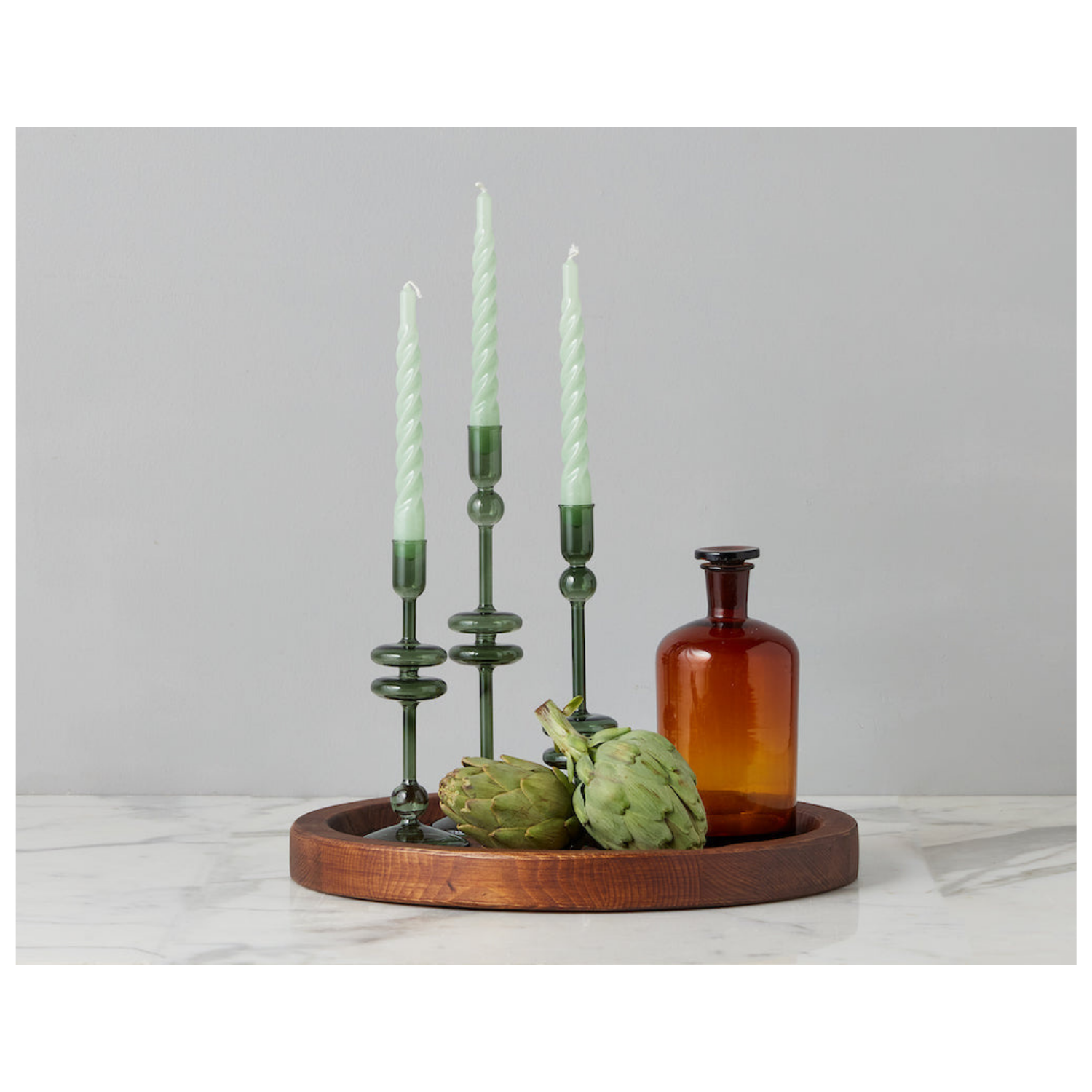 Twisted Tapered Candle, Box of 6