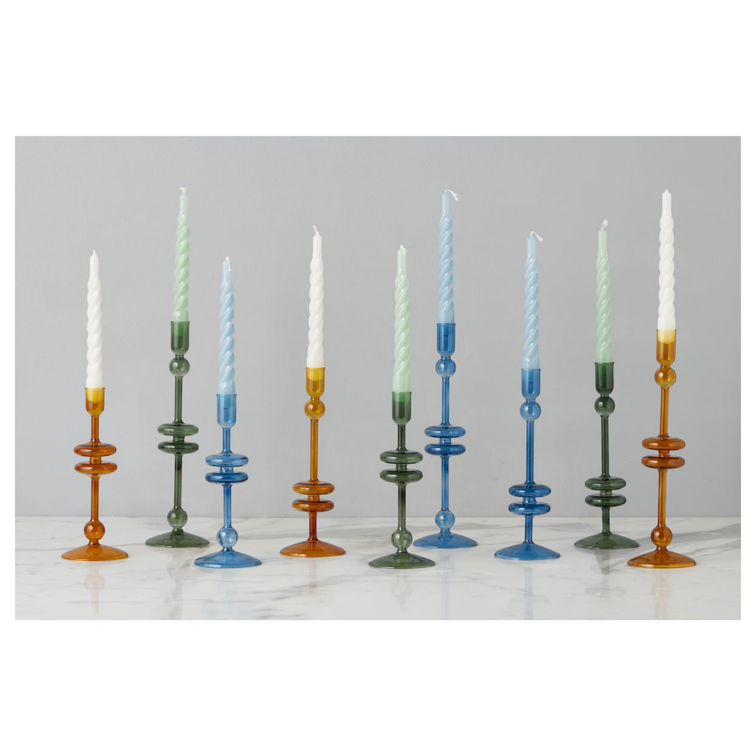 Twisted Tapered Candle, Box of 6
