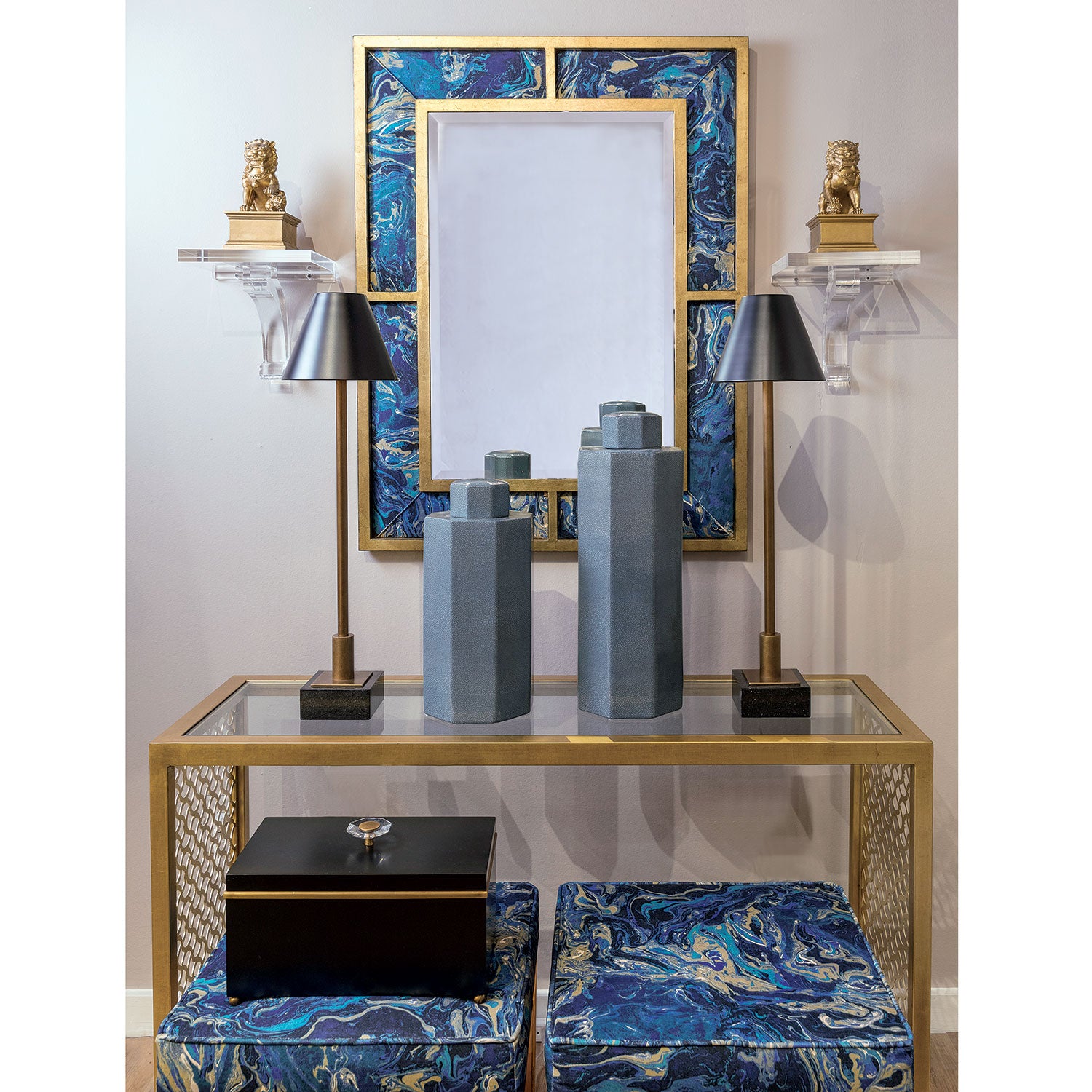 Marais Brass Buffet Lamp (Set o2)