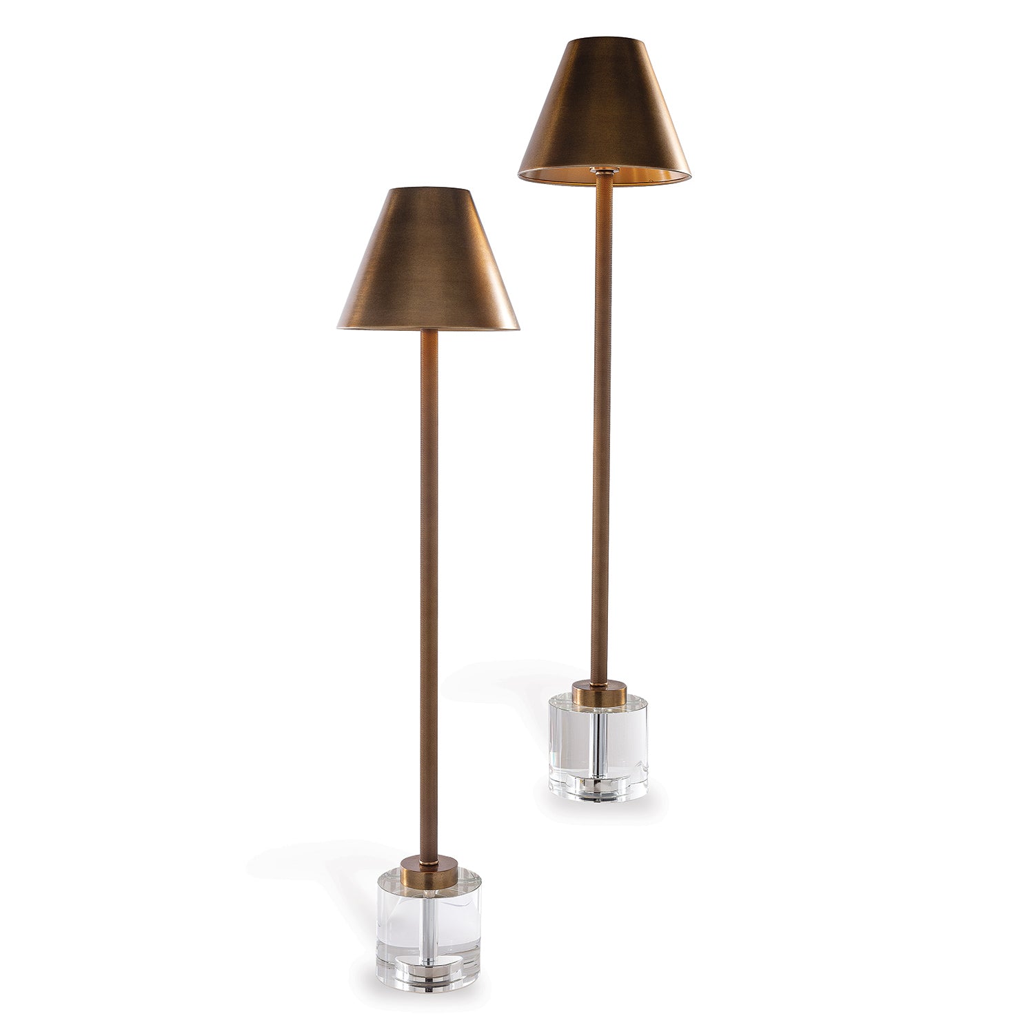 Parliament Crystal/Brass Buffet Lamp (Set of 2)