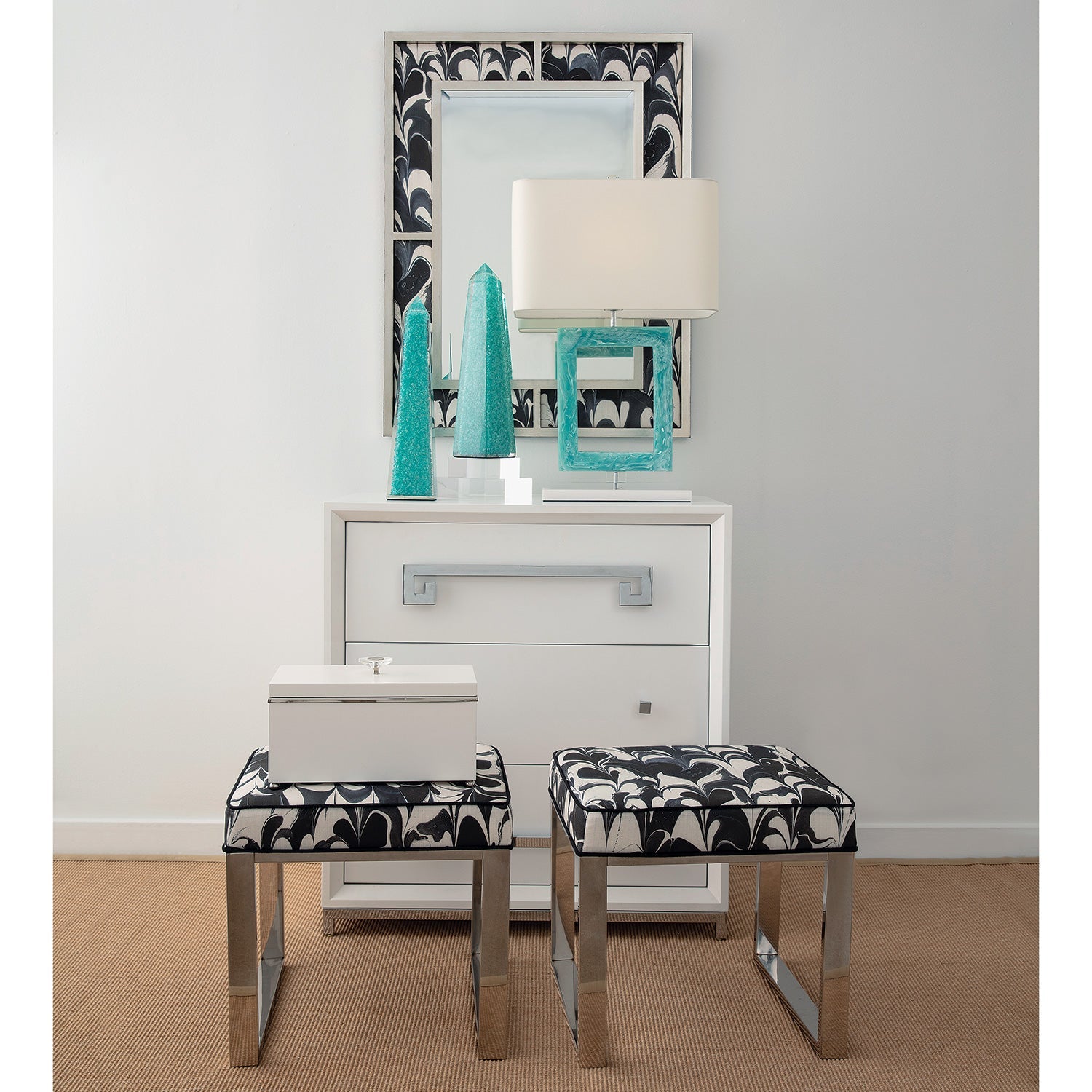 Prescott Turquoise Lamp 31"H