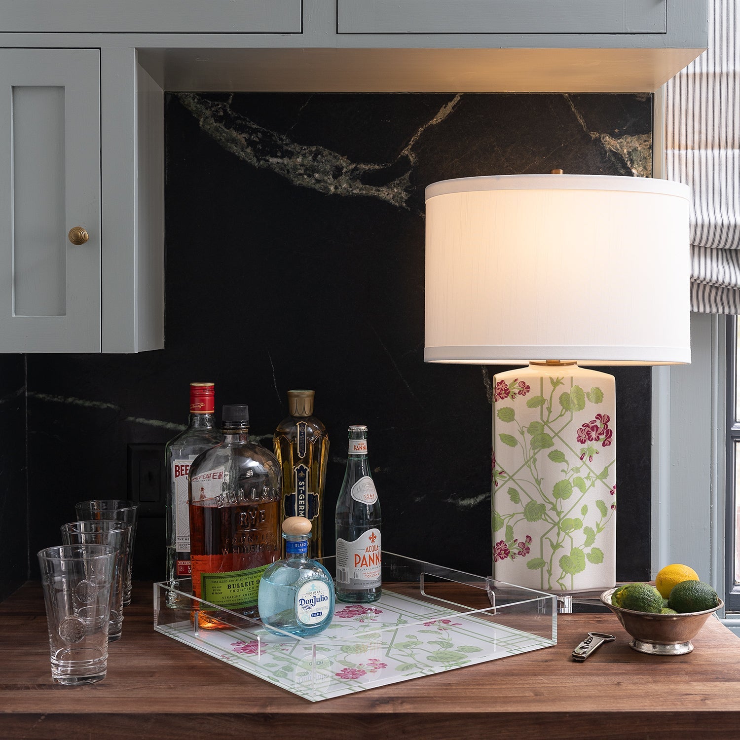 Geranium Trellis Lamp