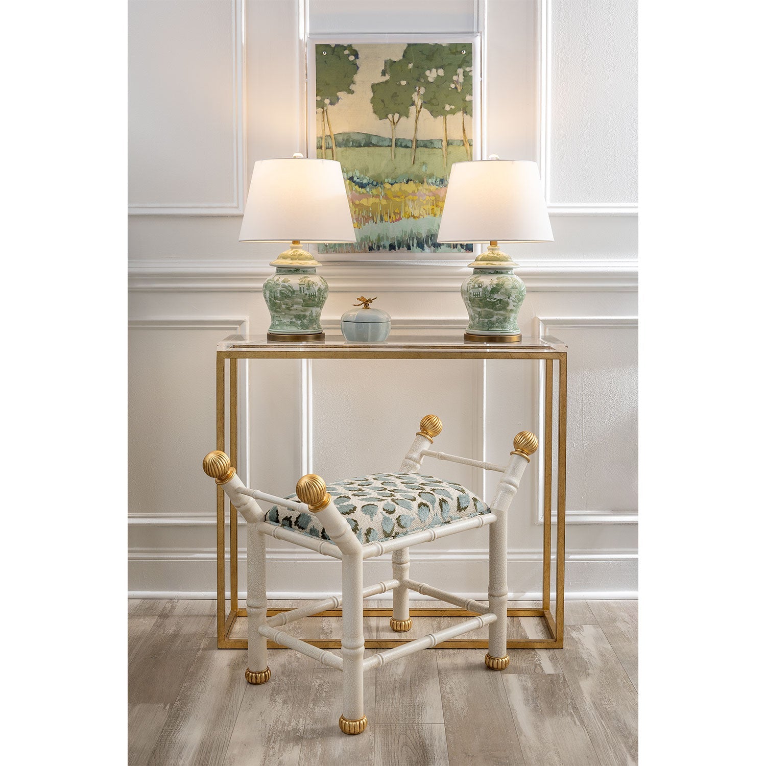 Green Willow Accent Lamp