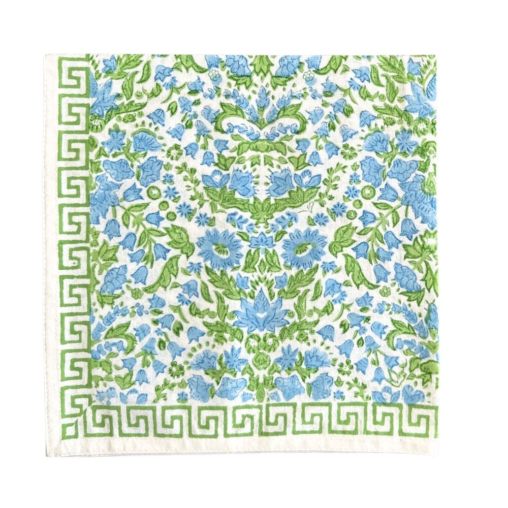 Larkspur & Bramble: Blue and Green - Set of 4 Napkins