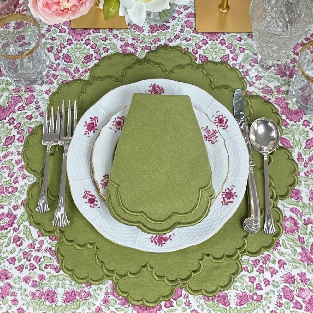 Larkspur & Bramble: Plum and Sage - Tablecloth