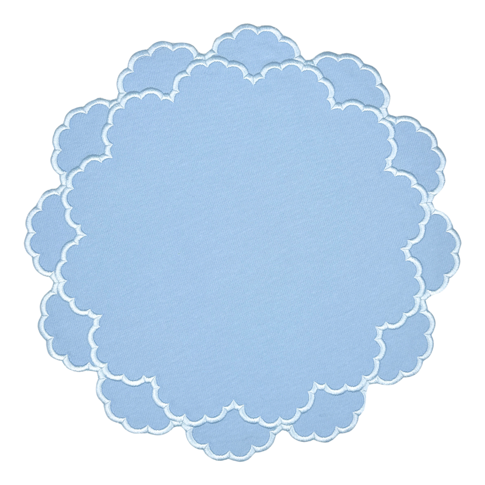 Lillian Placemat - Blue & Blue (Set of 4)