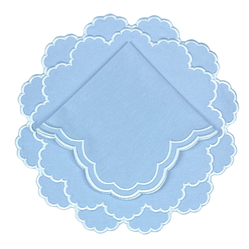 Lillian Napkin - Blue & Blue (Set of 4)