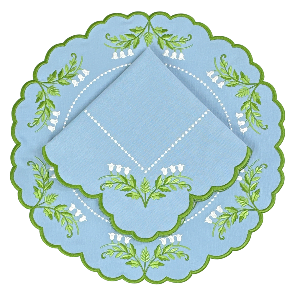 Tilly Placemat- Lily of the Valley (Set of 4)