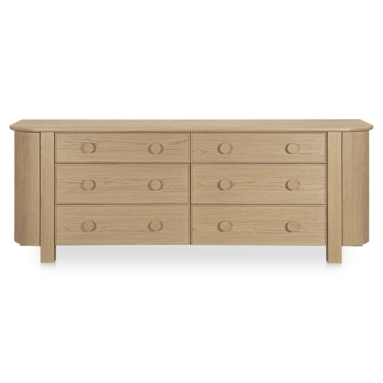 Laura 6 Drawer Dresser Natural
