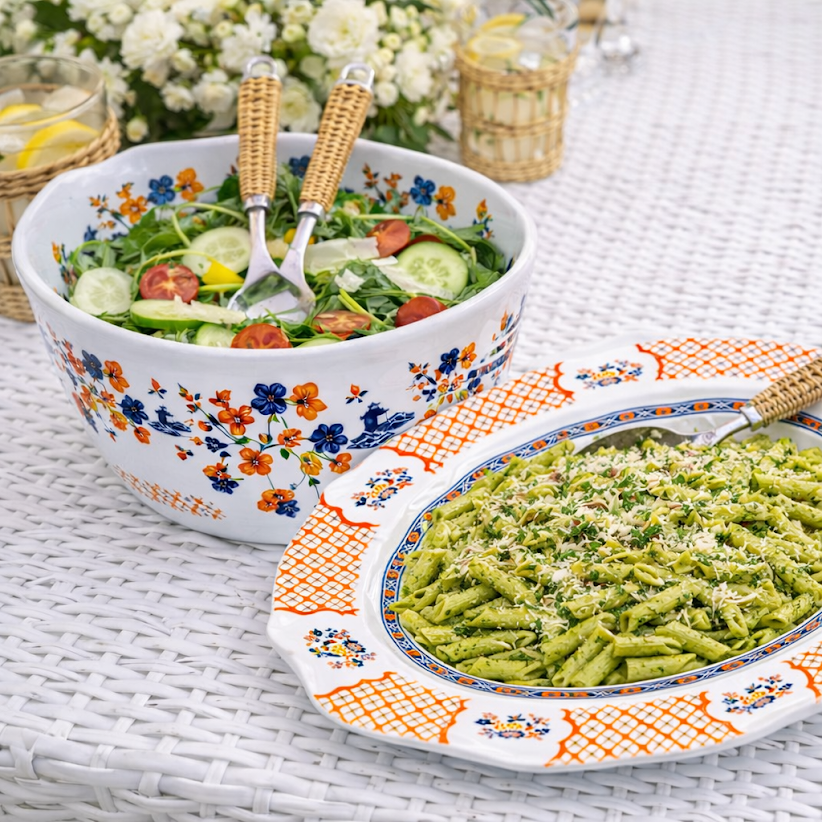 Blooming Sunset Pagoda Melamine Dinnerware Collection