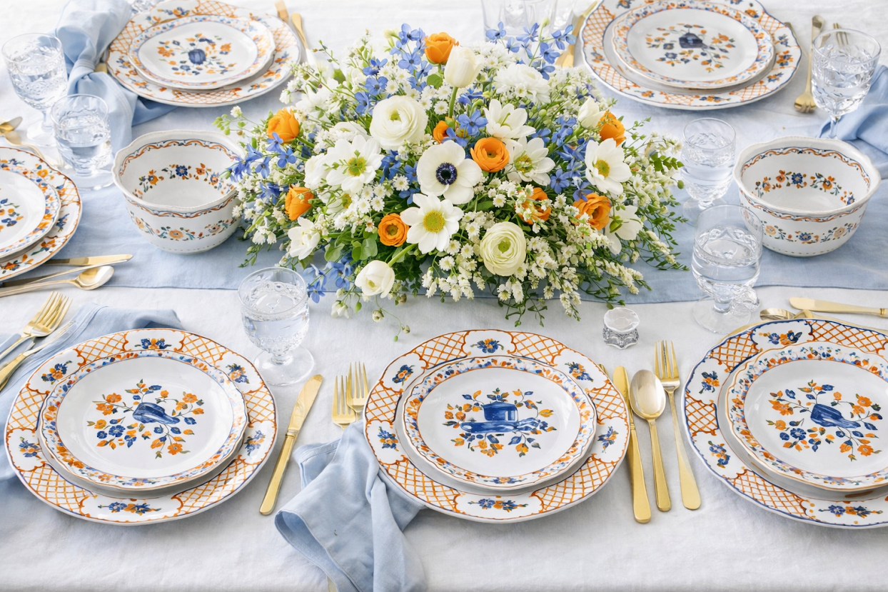 Blooming Sunset Pagoda Melamine Dinnerware Collection