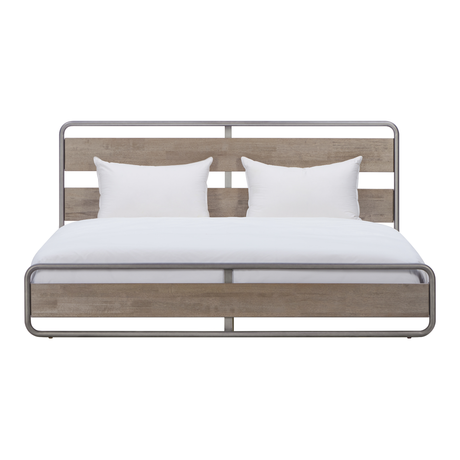 Zest Solid Wood Platform Bed In Natural Oak